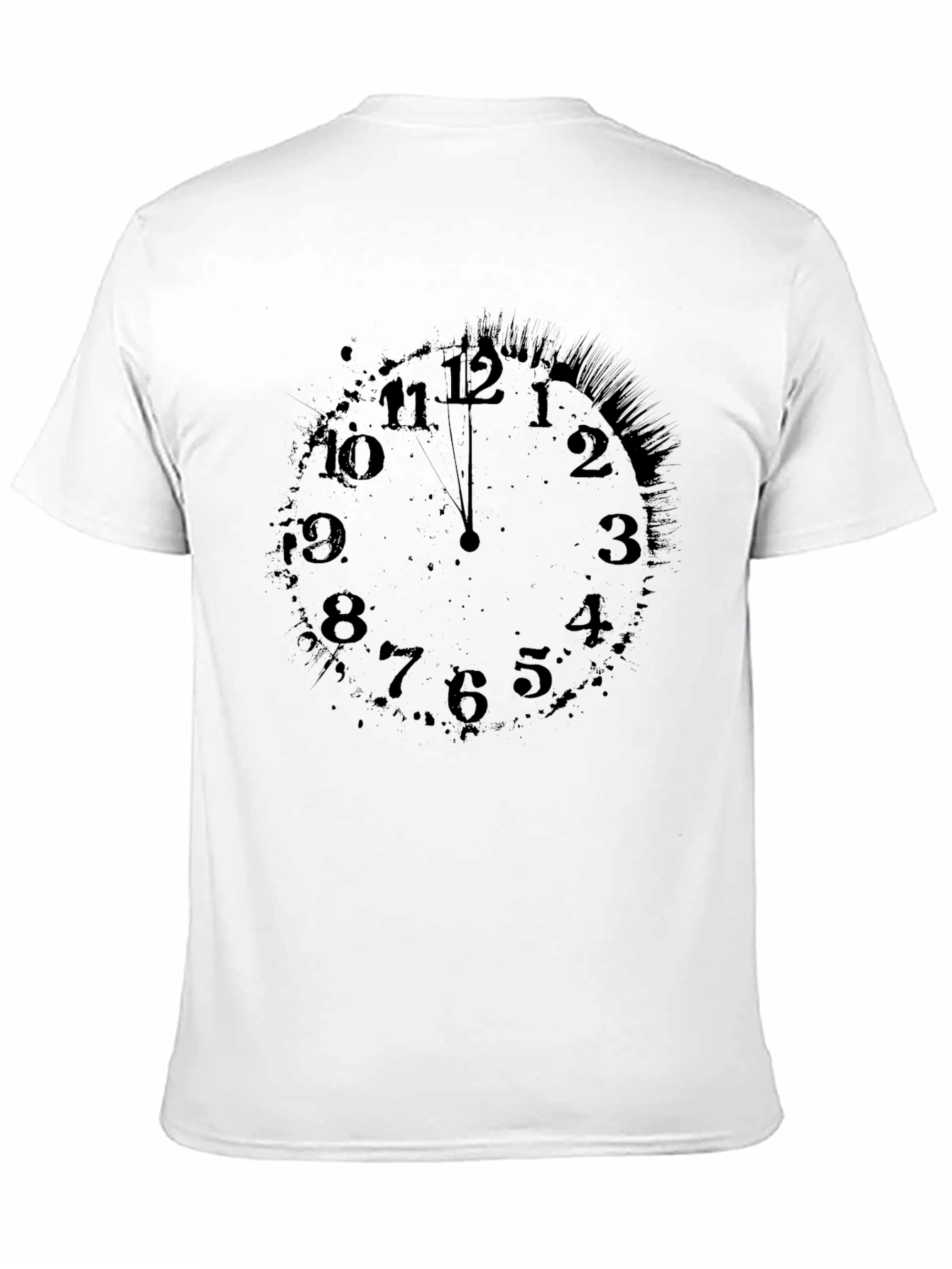 Midnight Clock Graphic T-Shirt - Stylish Comfort