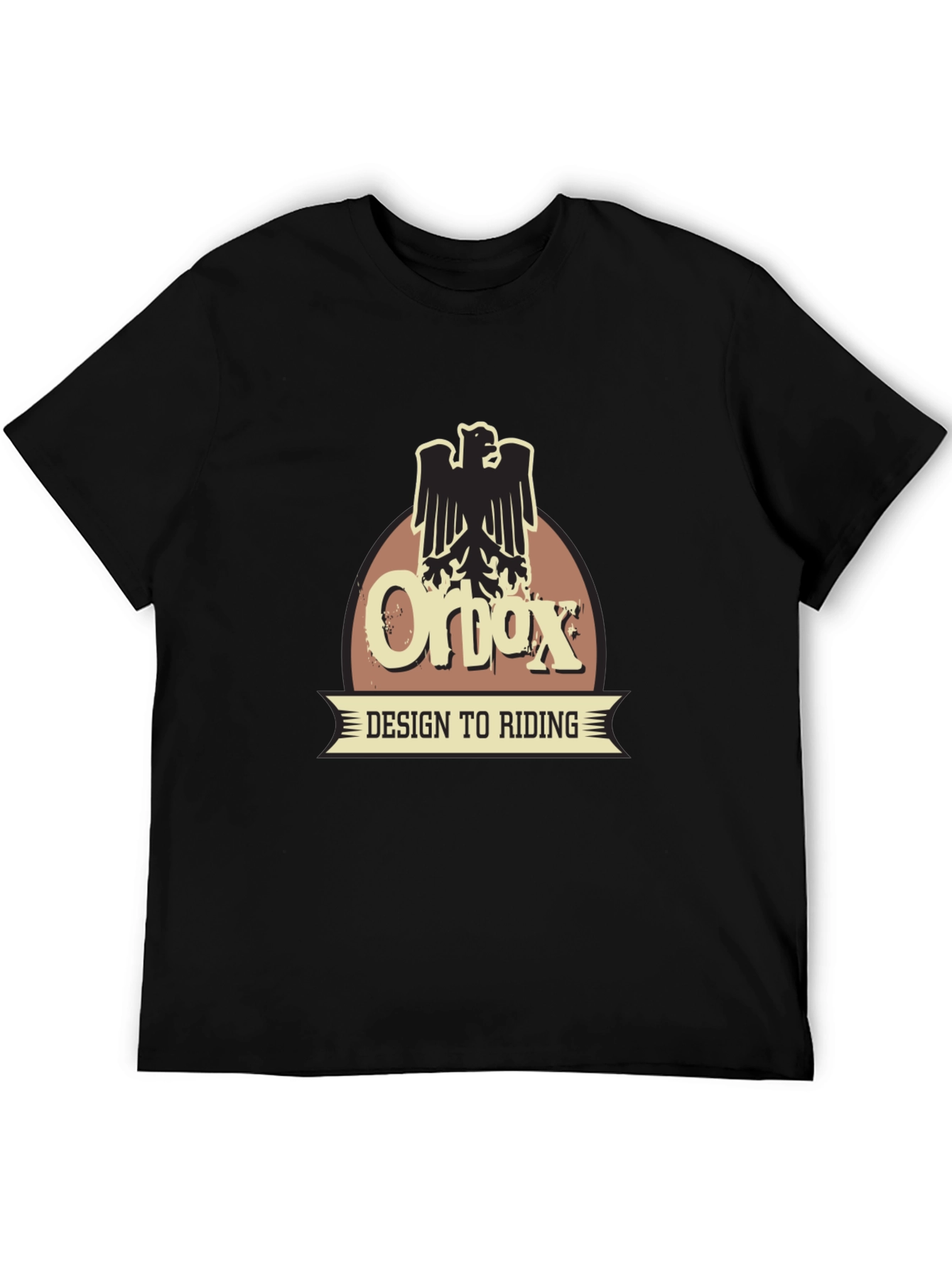 Orbox Design to Riding Black T-Shirt