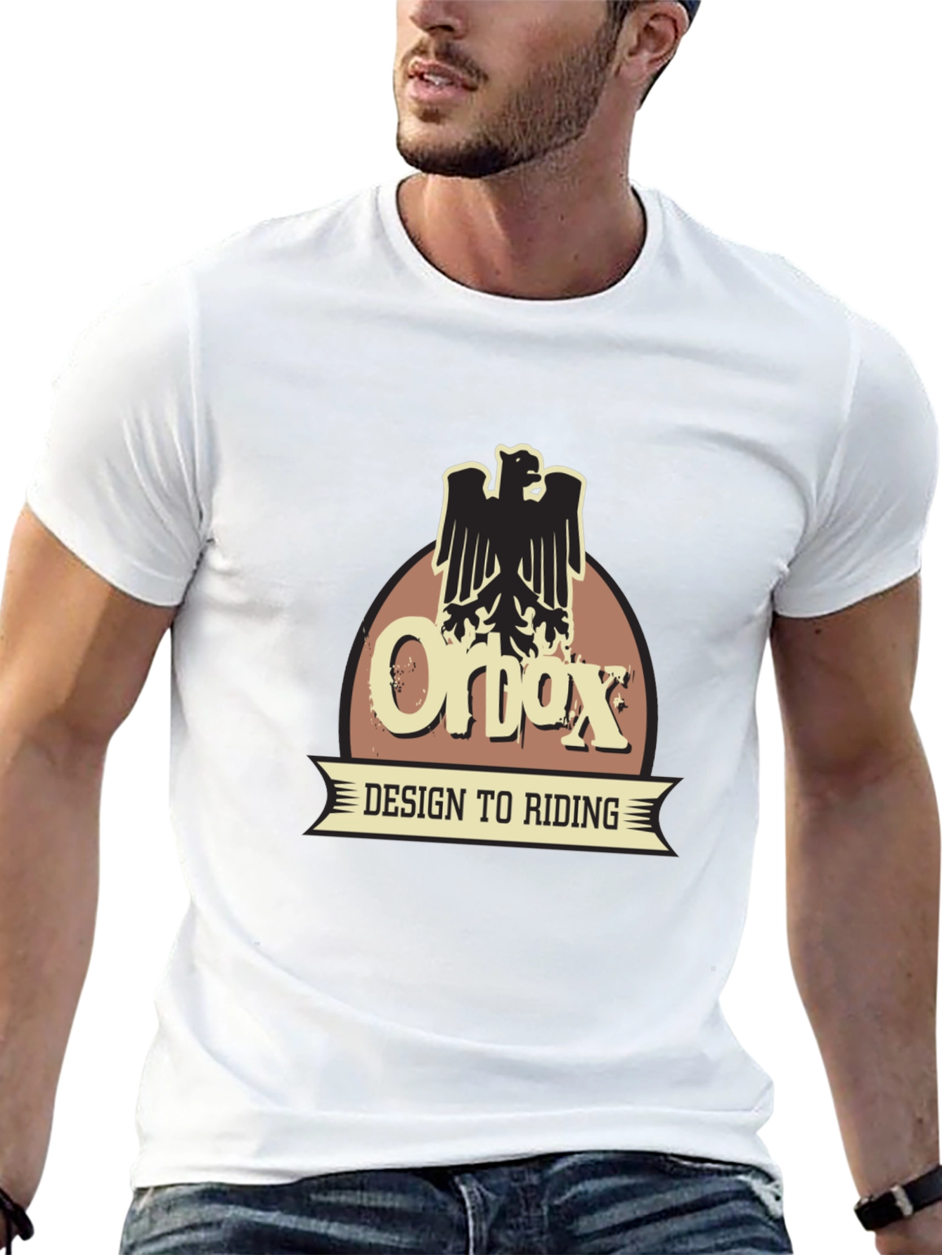 Orbox Design to Riding Black T-Shirt