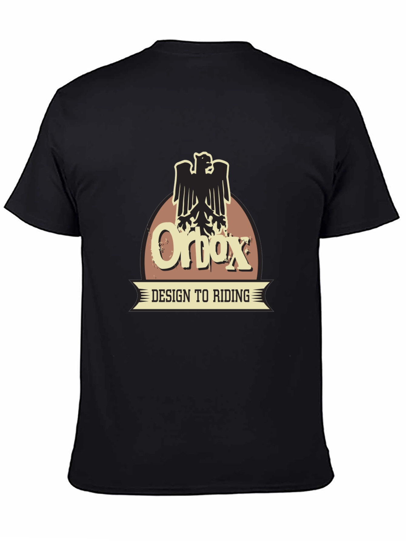 Orbox Design to Riding Black T-Shirt