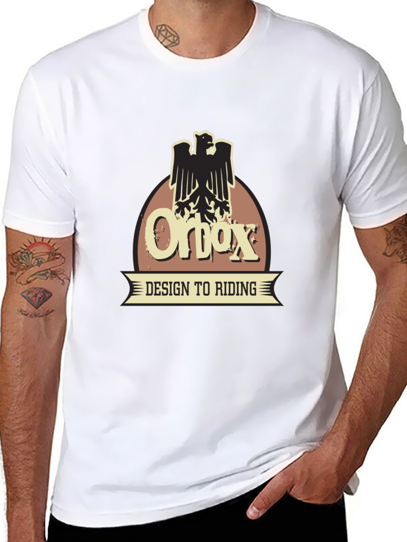 Orbox Design to Riding Black T-Shirt
