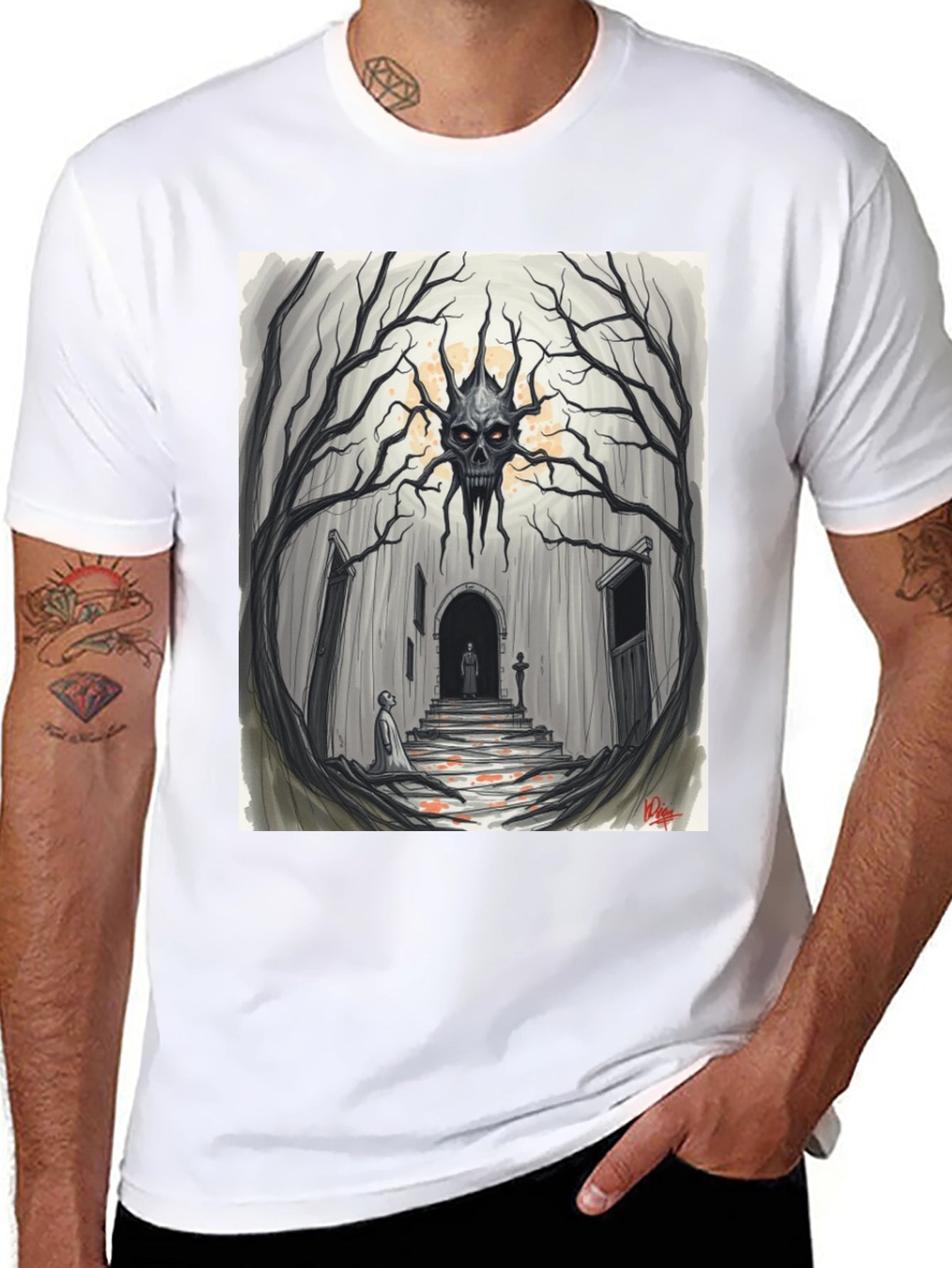 Haunted Skull Tree T-Shirt