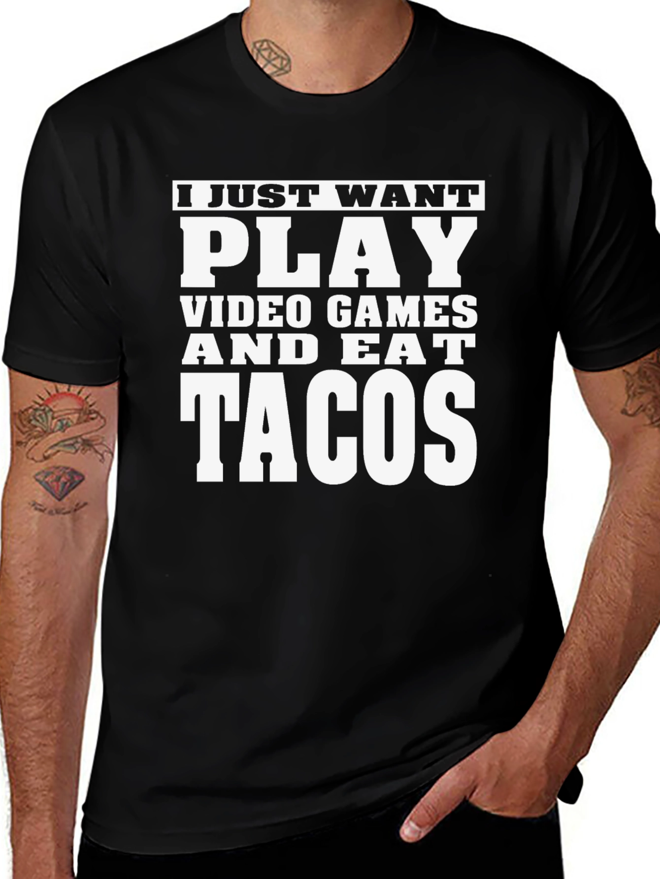 Play Video Games and Eat Tacos T-Shirt