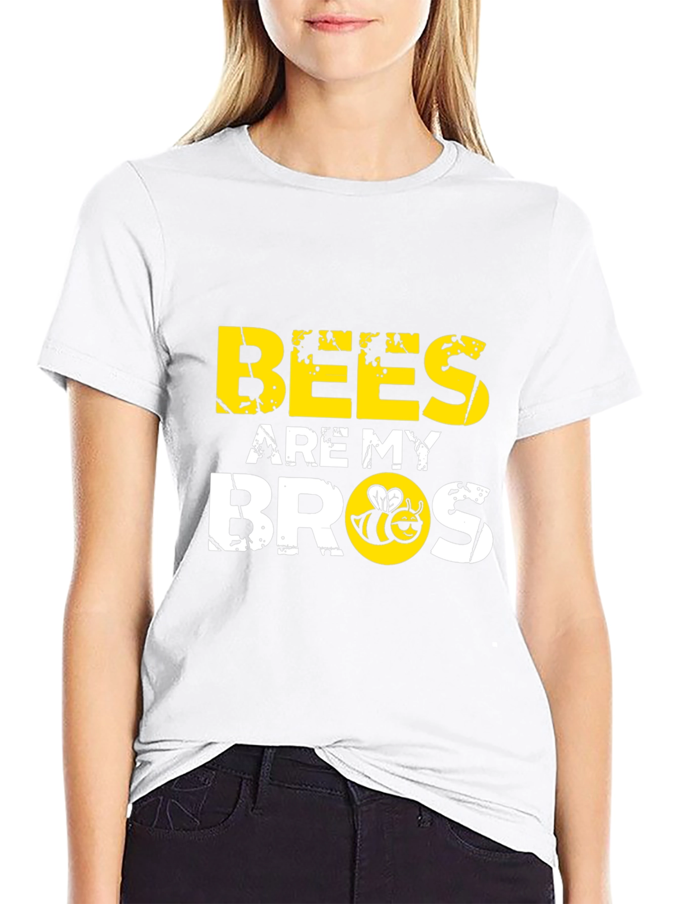 Bees are My Bros T-Shirt - Black Graphic Tee