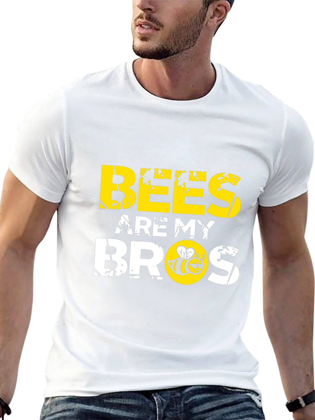Bees are My Bros T-Shirt - Black Graphic Tee