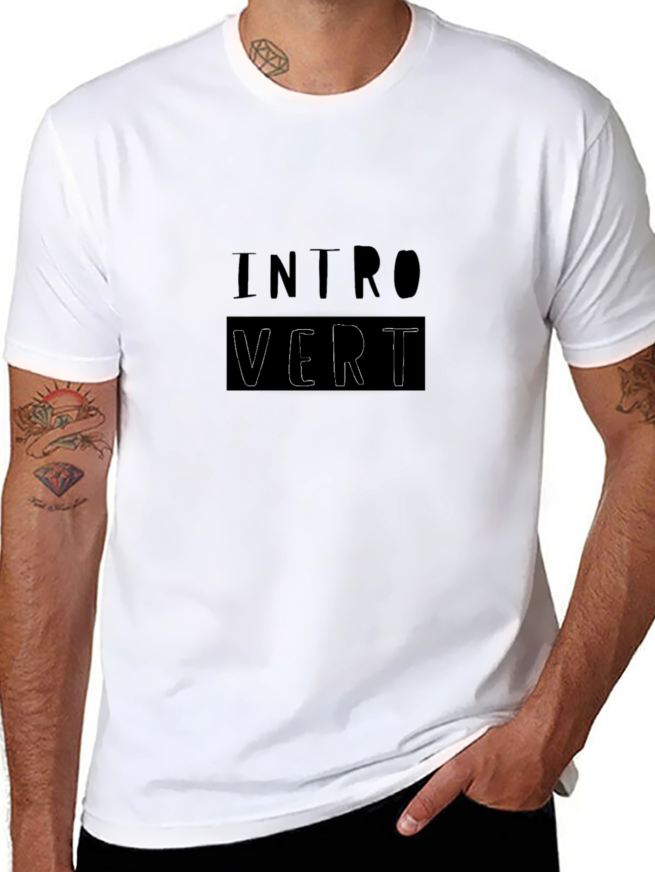 Introvert Graphic Tee - Soft Cotton Comfort