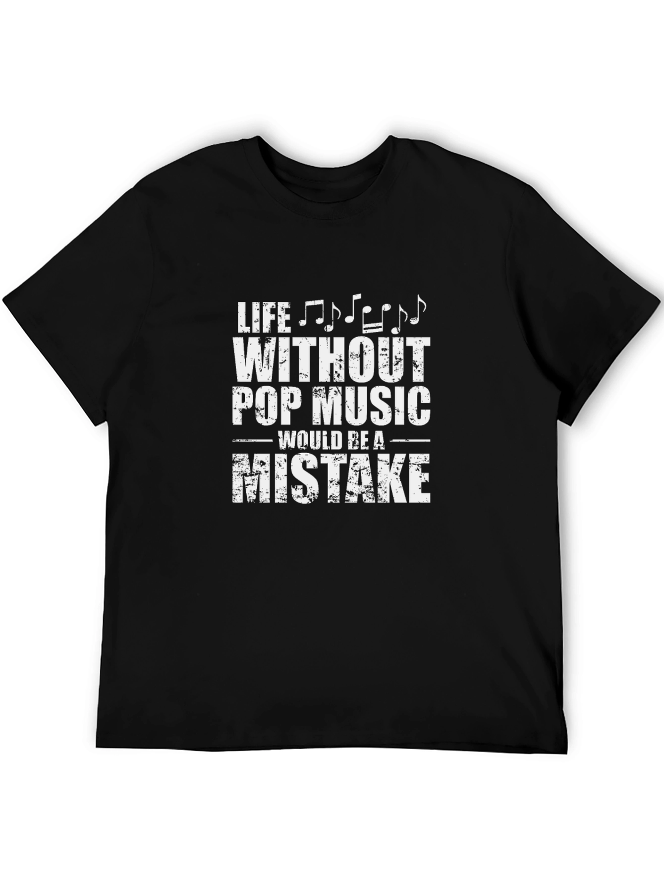 Life Without Pop Music T-Shirt Music Lover Tee
