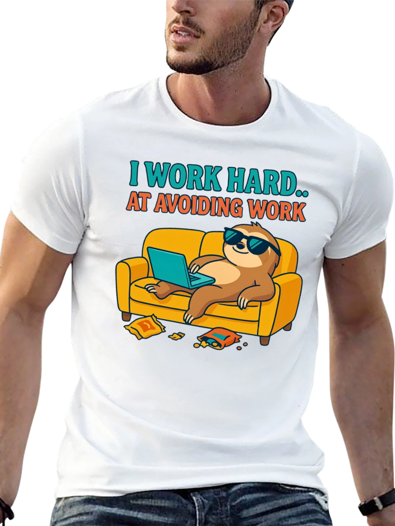 Sloth Avoid Work T-Shirt