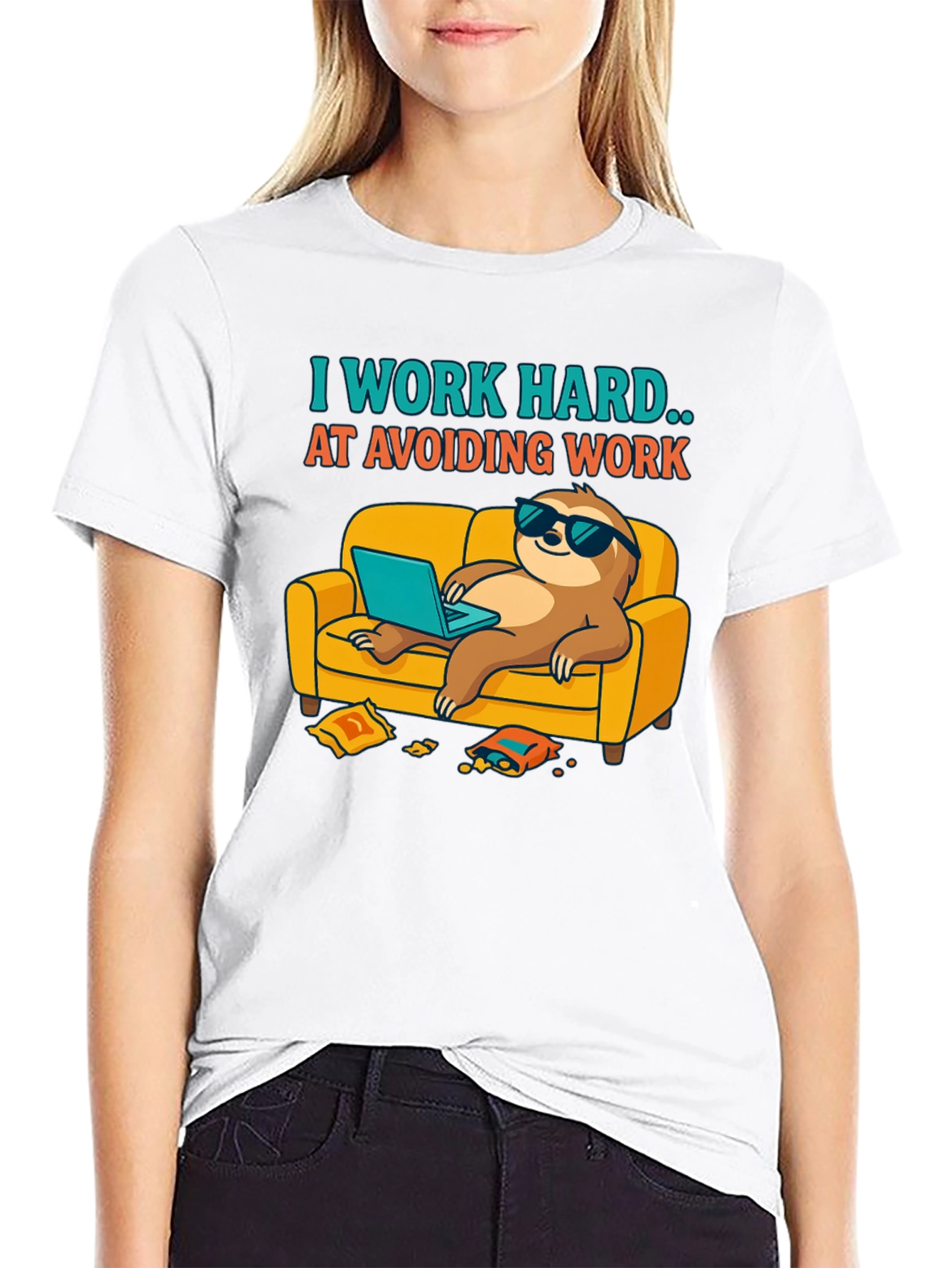Sloth Avoid Work T-Shirt