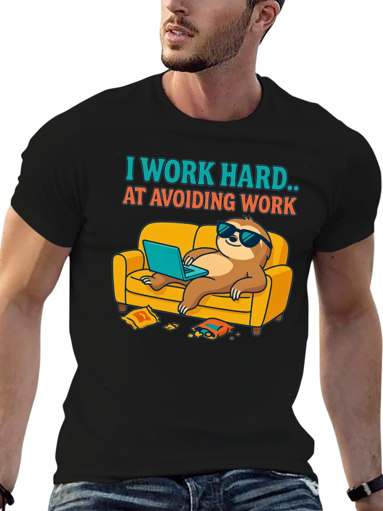 Sloth Avoid Work T-Shirt