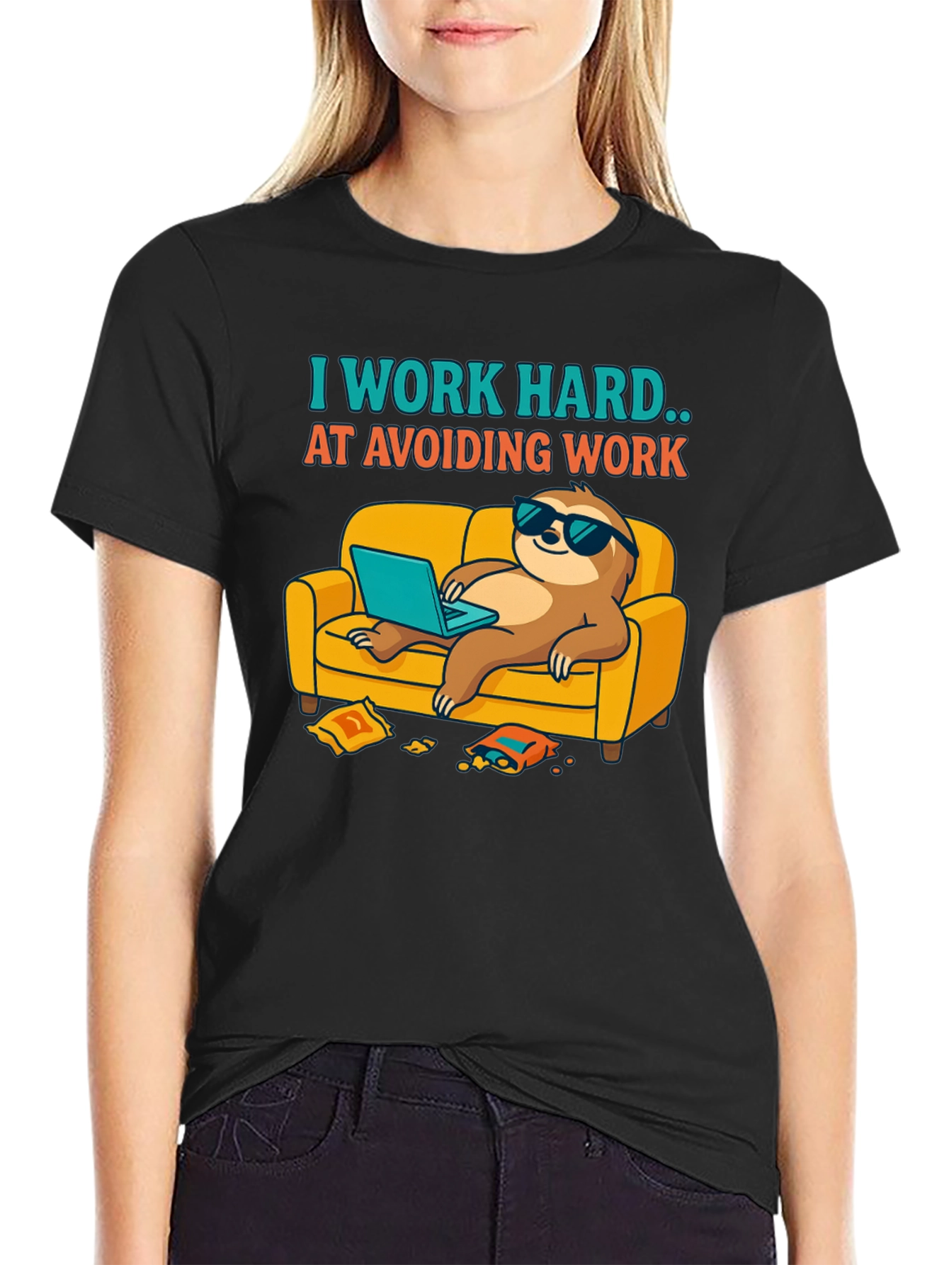 Sloth Avoid Work T-Shirt