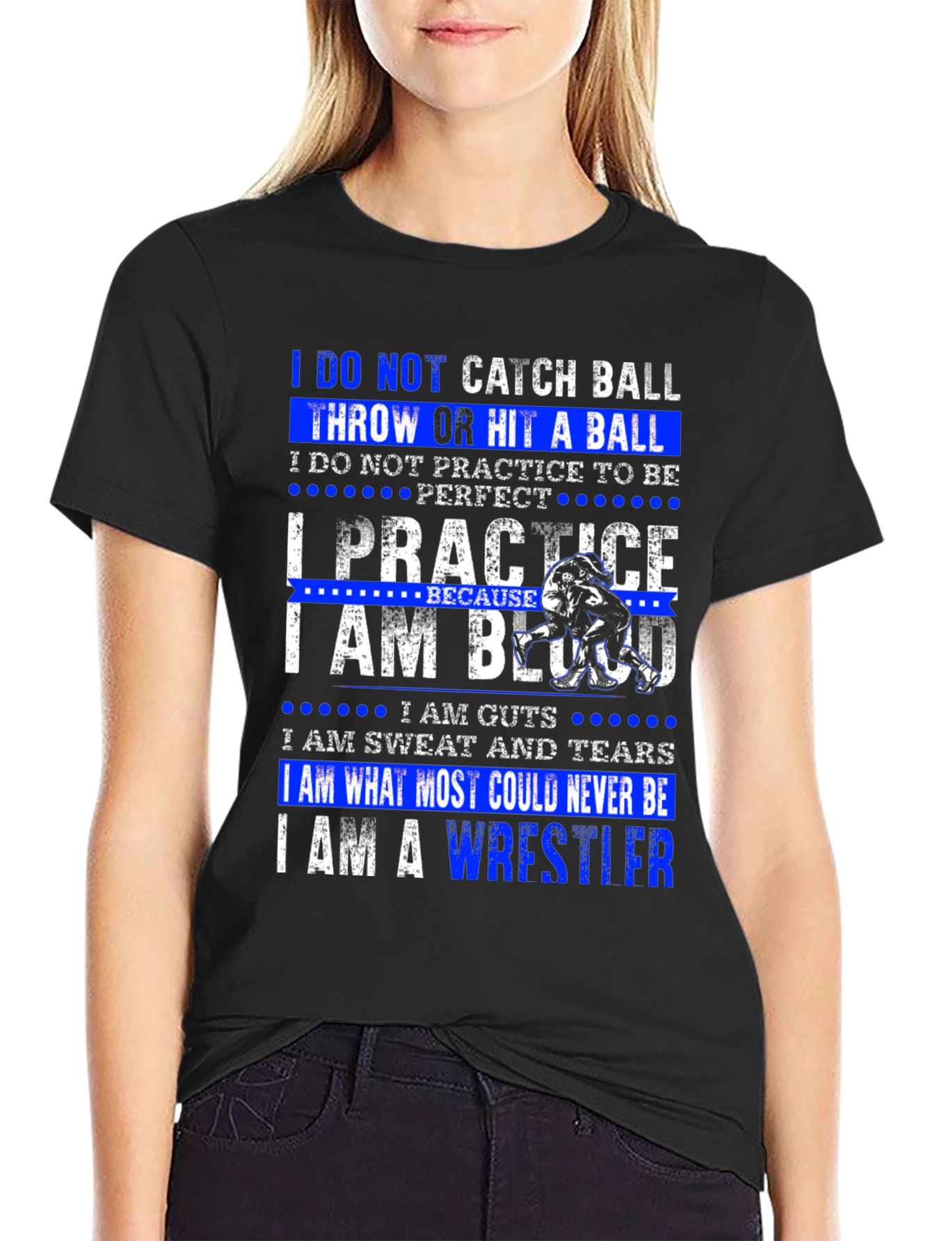 Wrestler T-Shirt: I Practice to Be Wrestling Champion