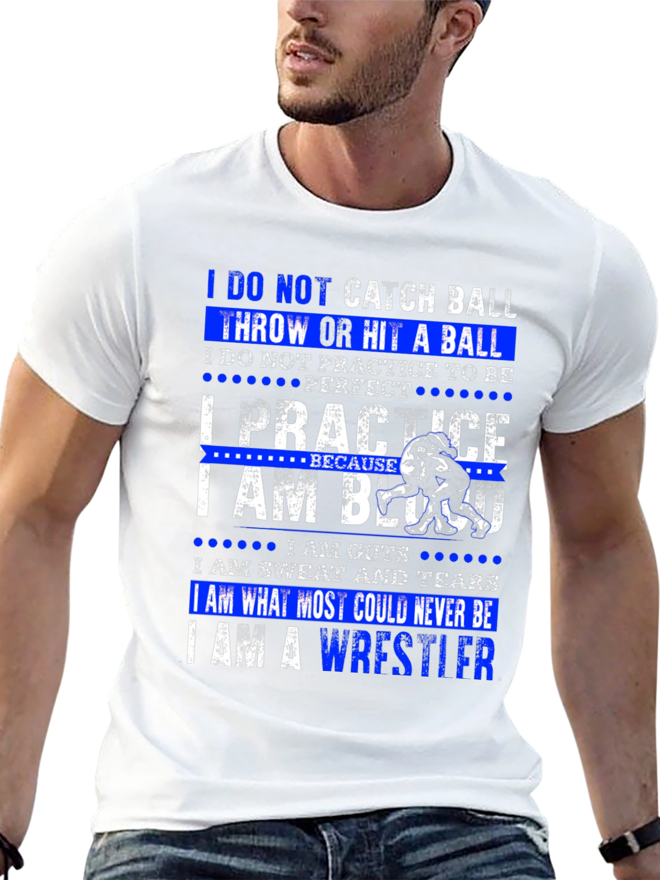 Wrestler T-Shirt: I Practice to Be Wrestling Champion