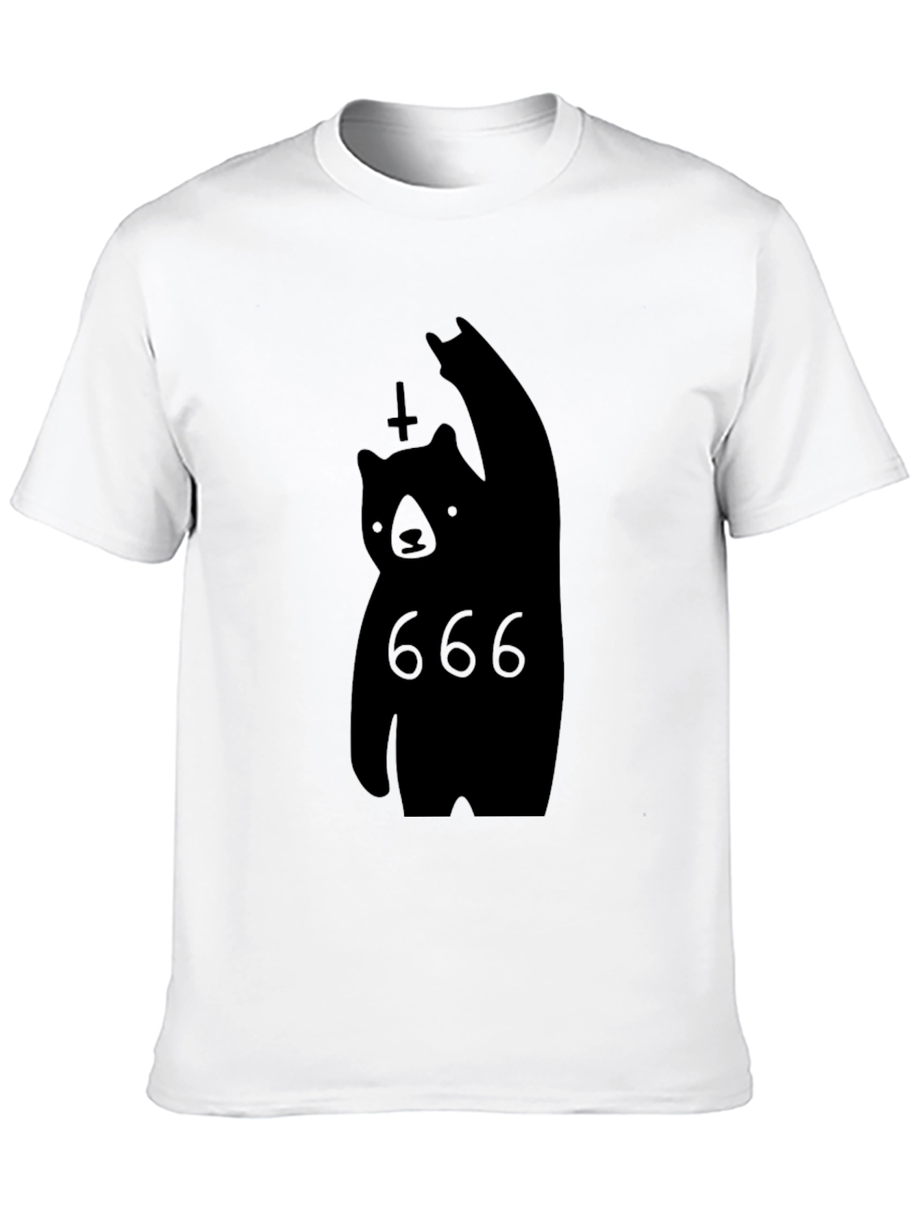 Black Bear 666 T-Shirt - Unique Graphic Tee