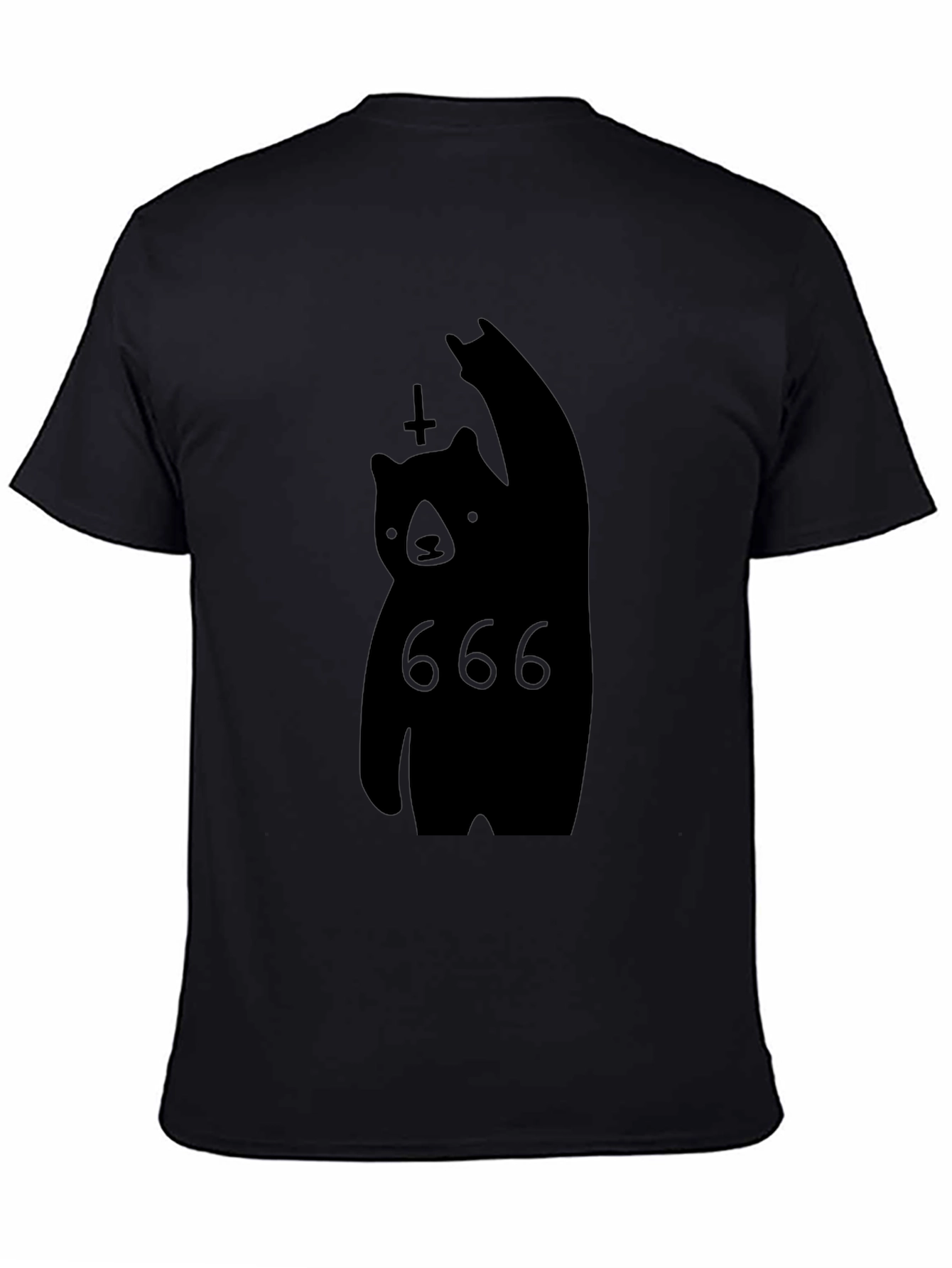 Black Bear 666 T-Shirt - Unique Graphic Tee