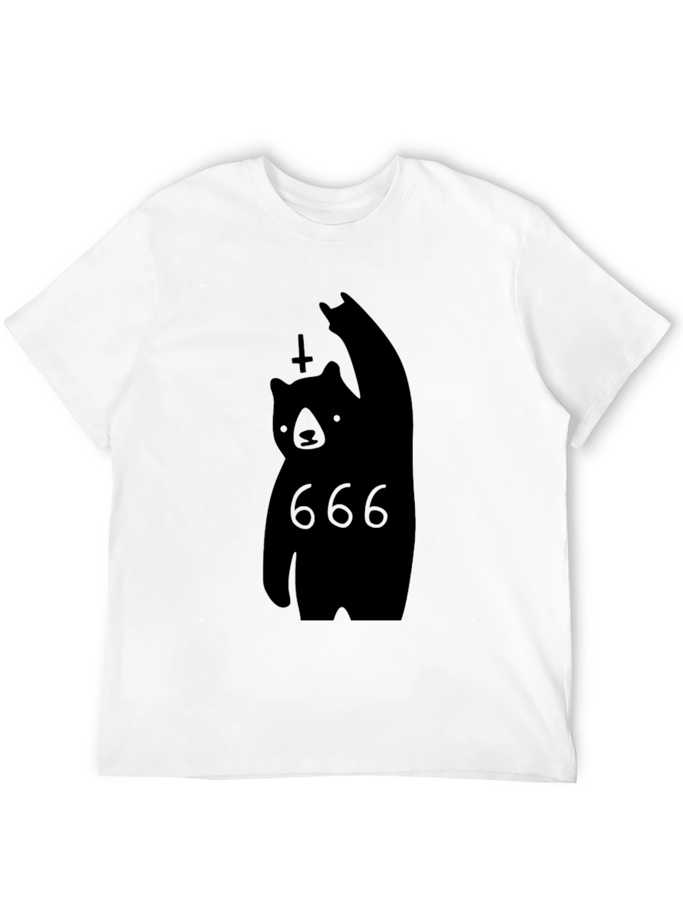Black Bear 666 T-Shirt - Unique Graphic Tee