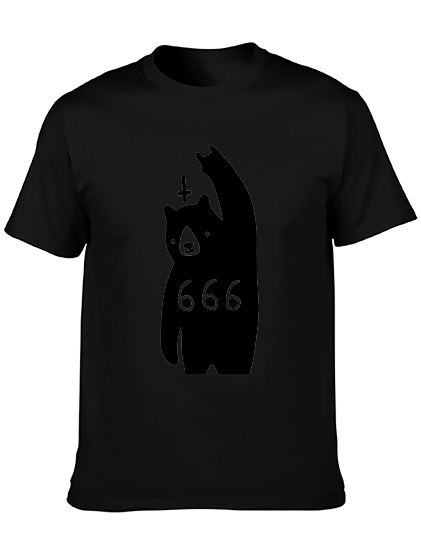 Black Bear 666 T-Shirt - Unique Graphic Tee
