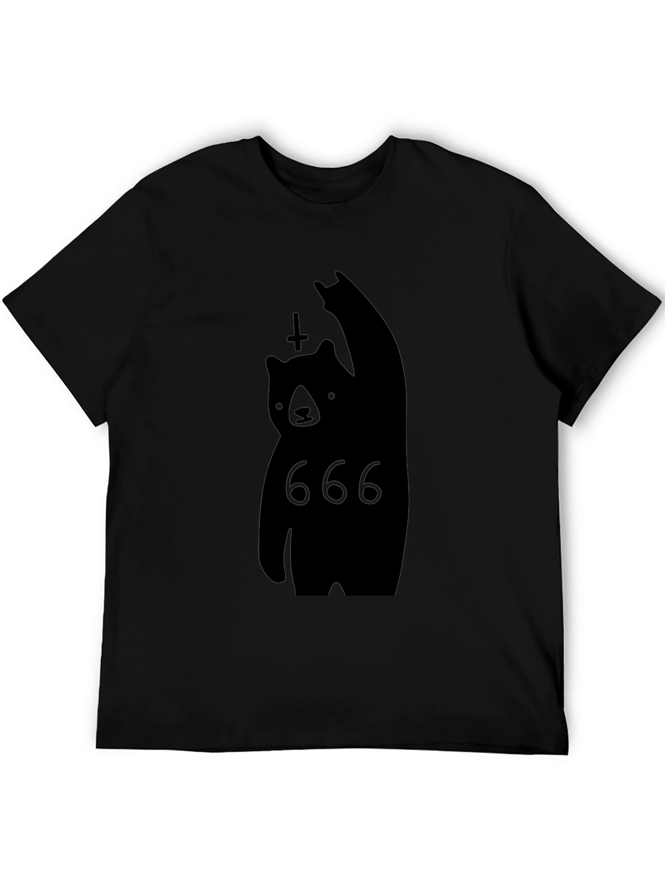 Black Bear 666 T-Shirt - Unique Graphic Tee