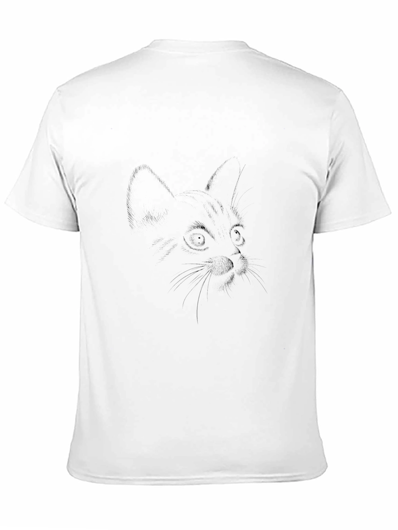 Black Cat Sketch Tee - Soft Comfort