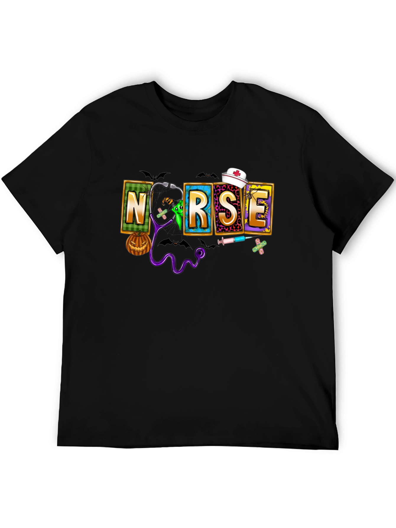 Halloween Nurse Graphic T-Shirt