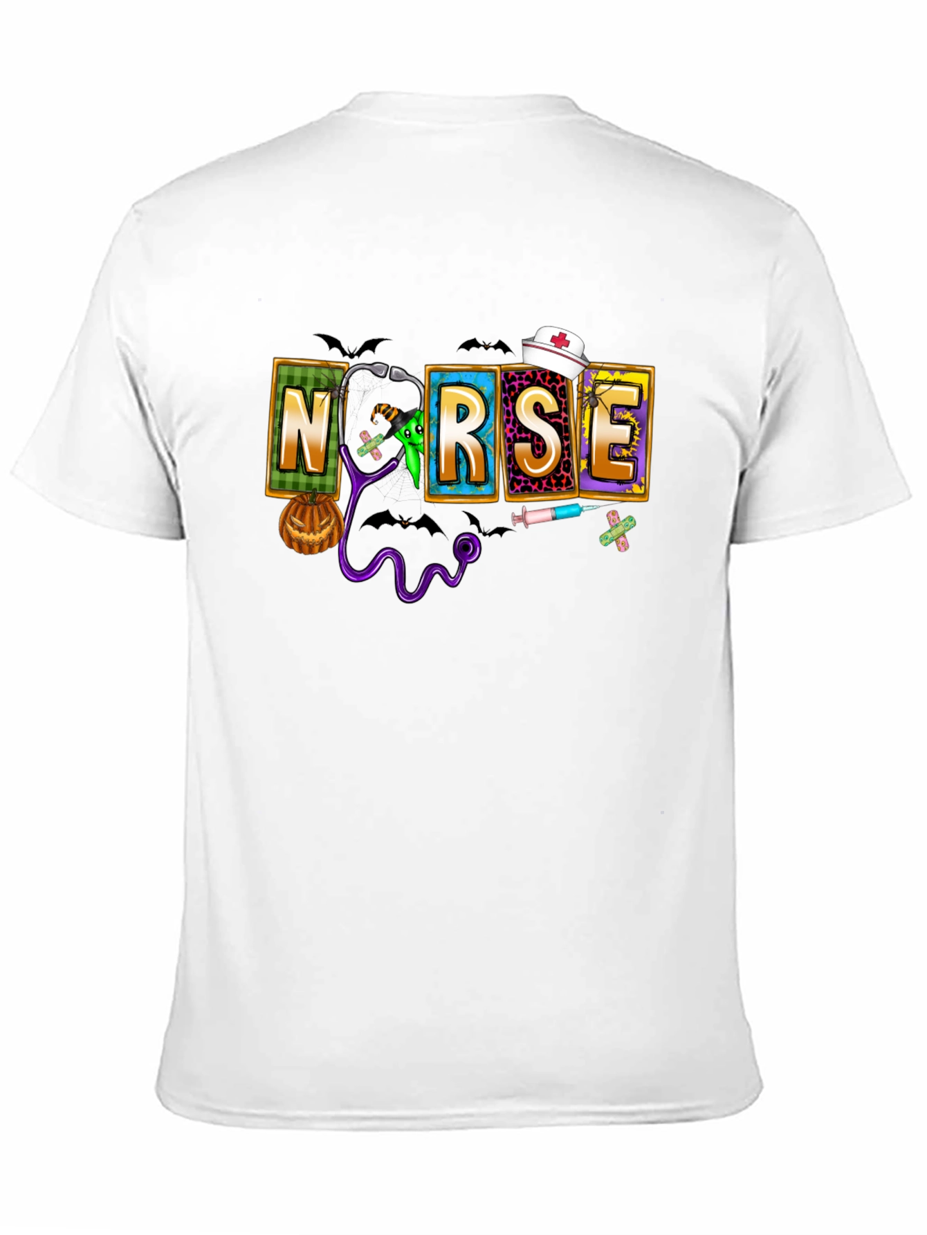 Halloween Nurse Graphic T-Shirt