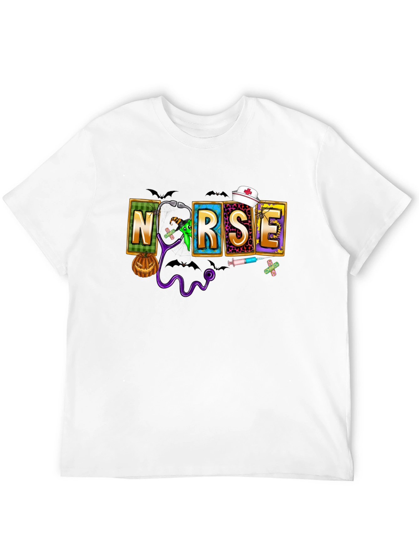 Halloween Nurse Graphic T-Shirt
