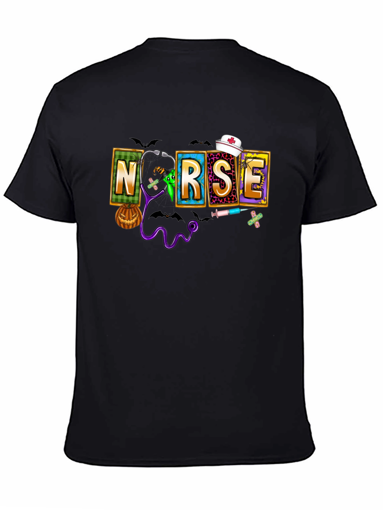 Halloween Nurse Graphic T-Shirt