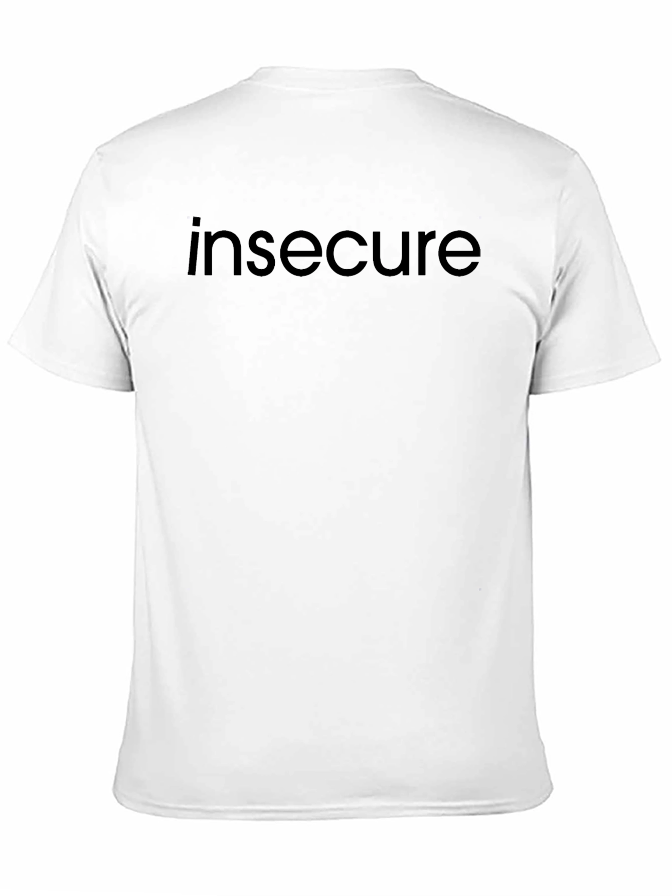 Insecure Graphic Tee - Black Cotton Comfort