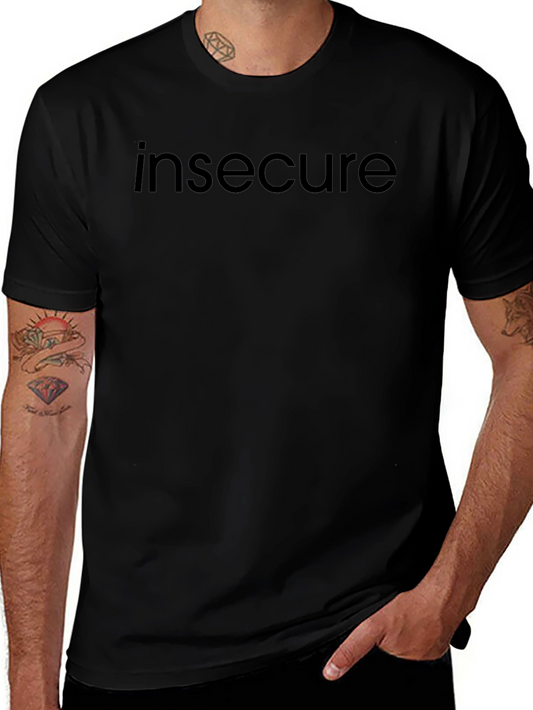 Insecure Graphic Tee - Black Cotton Comfort