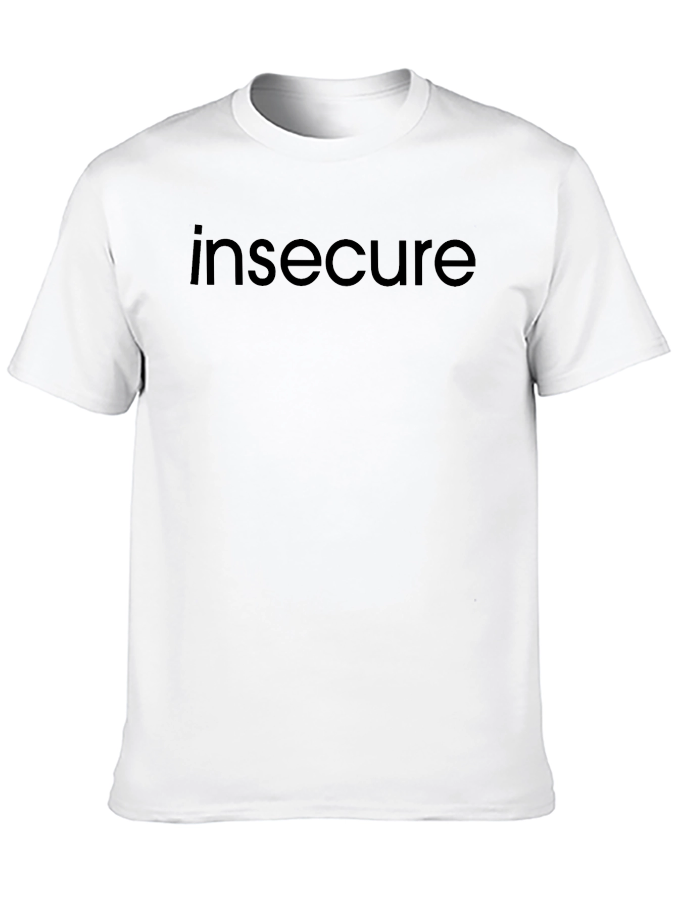 Insecure Graphic Tee - Black Cotton Comfort