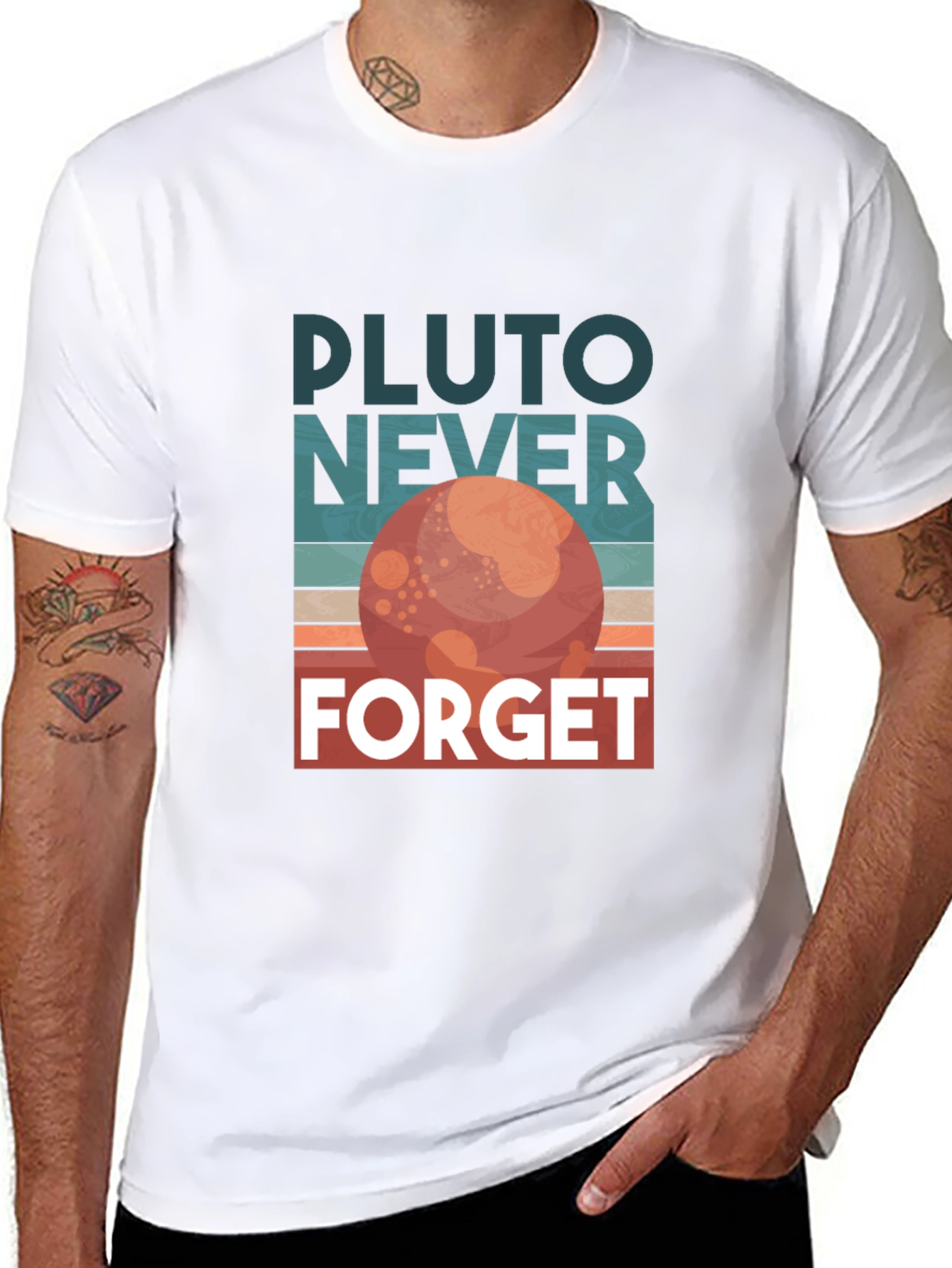 Pluto Never Forget Graphic T-Shirt