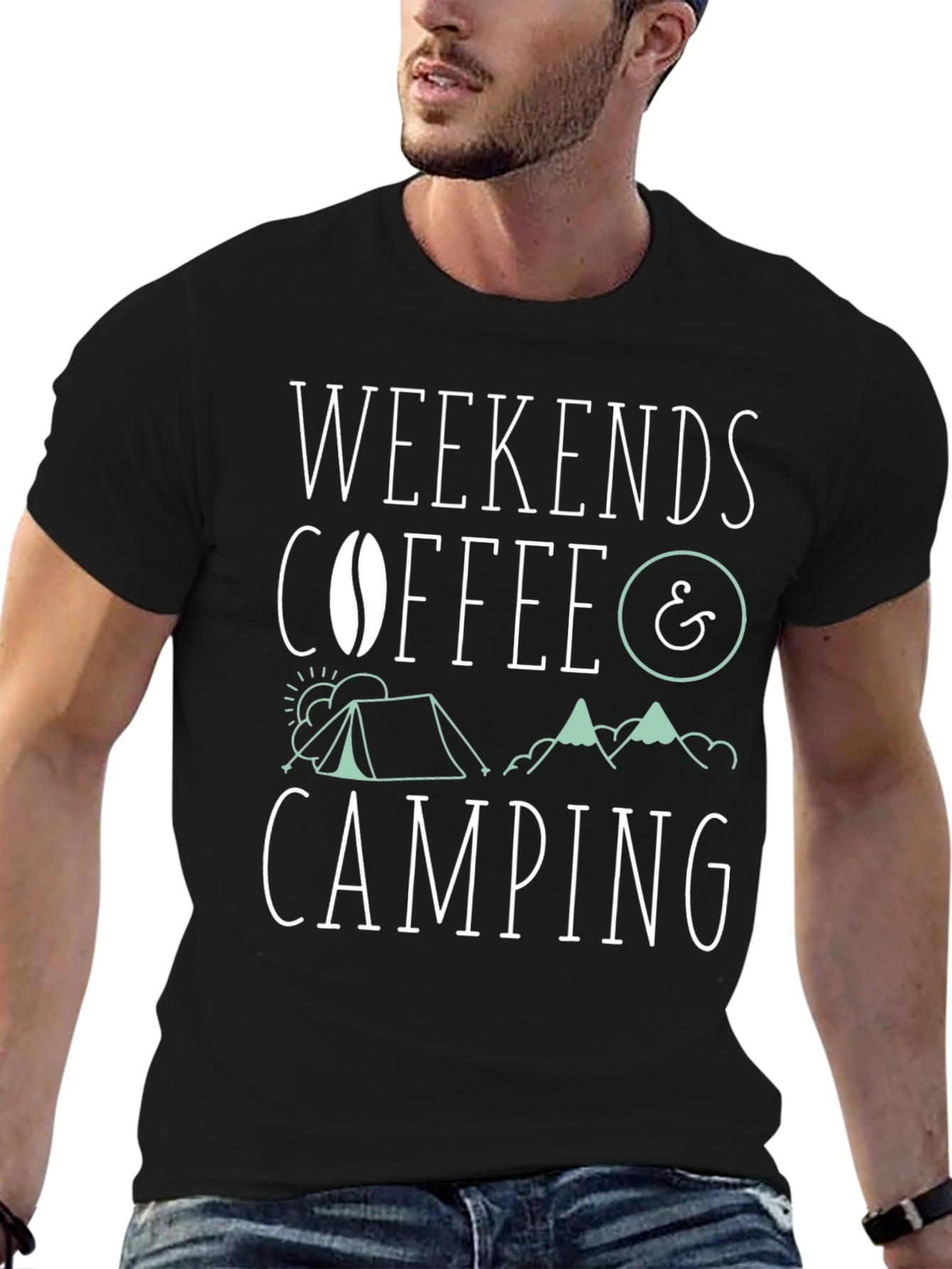 Weekends Coffee & Camping Graphic Tee