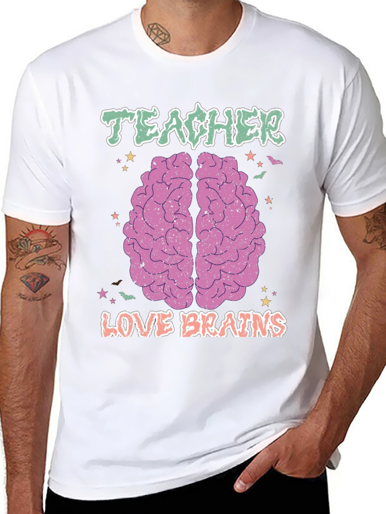 Teacher Love Brains T-Shirt Halloween