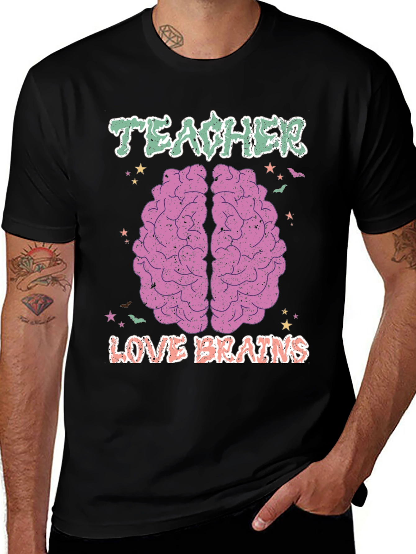 Teacher Love Brains T-Shirt Halloween