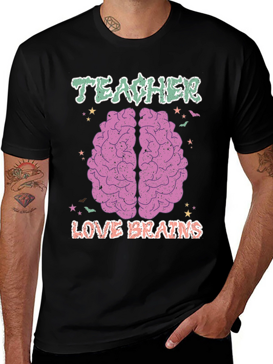 Teacher Love Brains T-Shirt Halloween