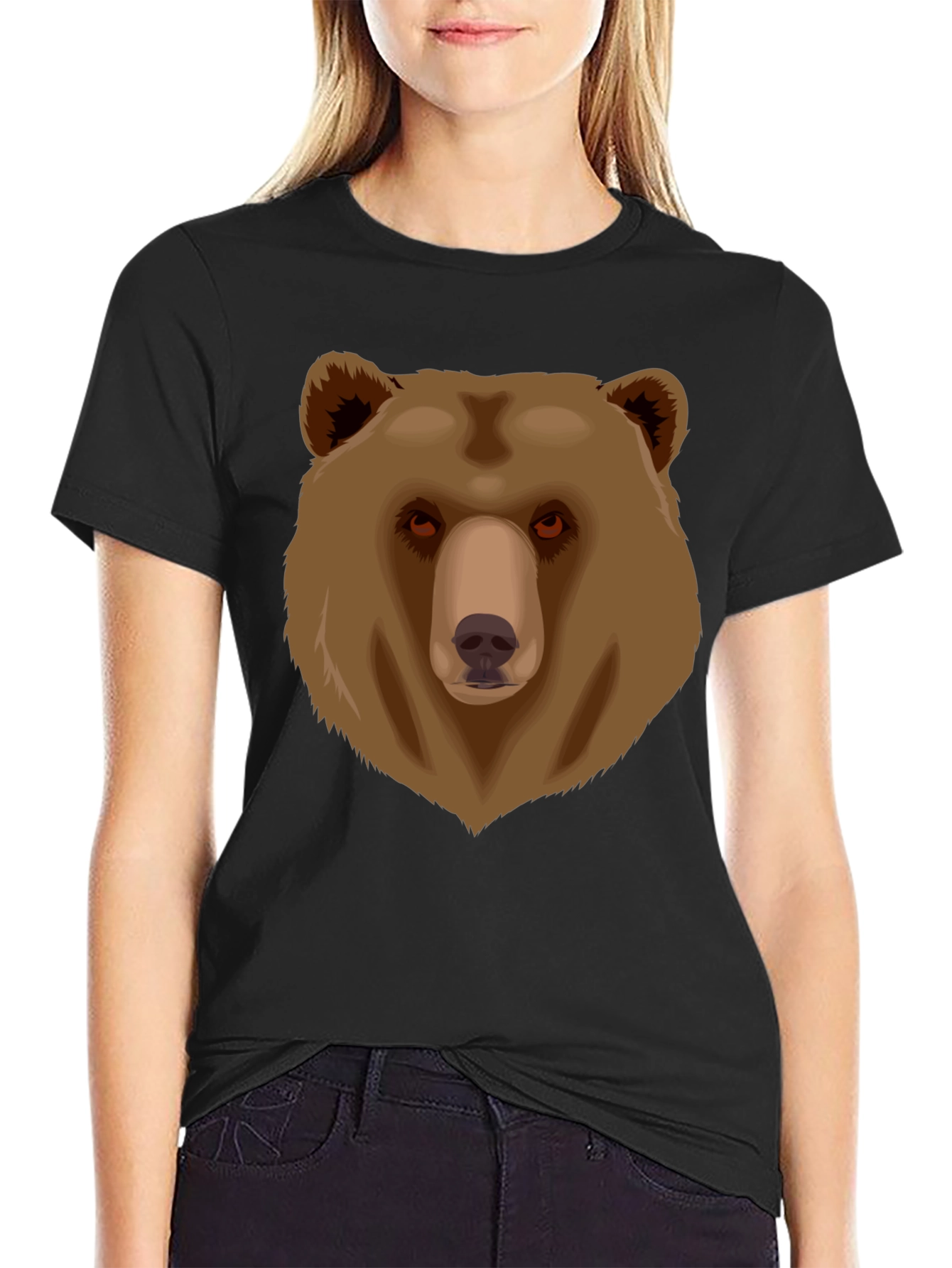 Bear Graphic Black T-Shirt
