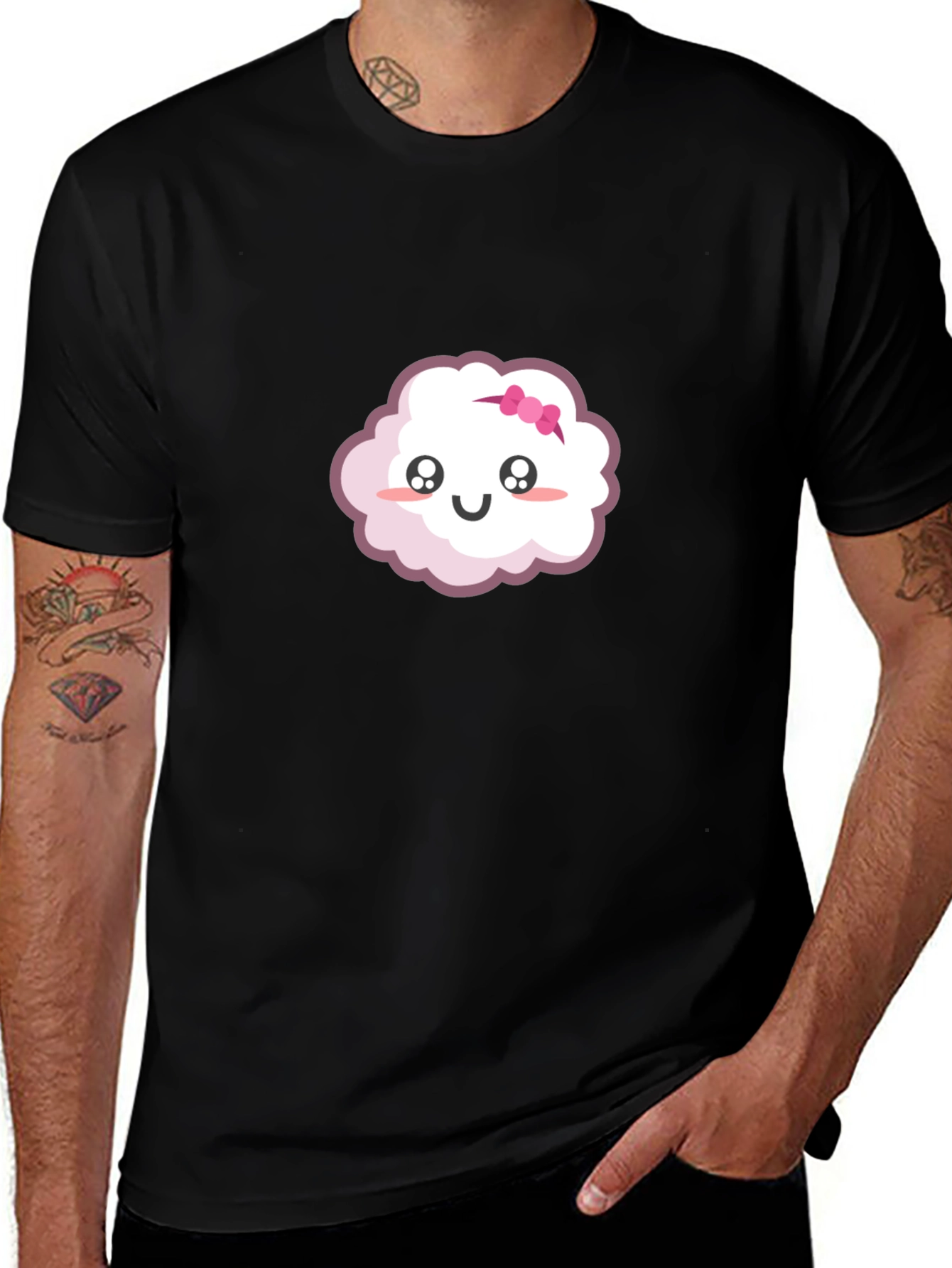 Cute Cloud Cartoon Graphic T-Shirt