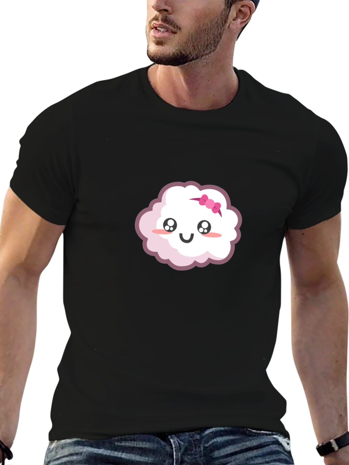 Cute Cloud Cartoon Graphic T-Shirt