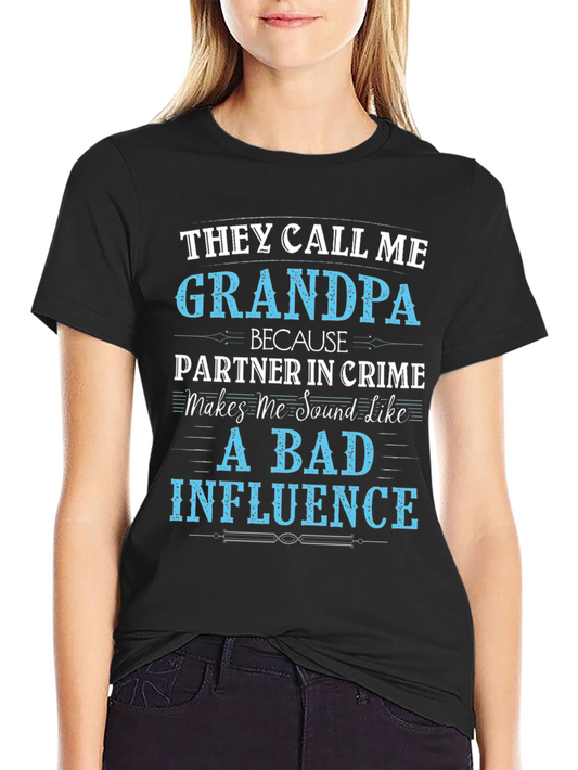 Grandpa Bad Influence Graphic Tee