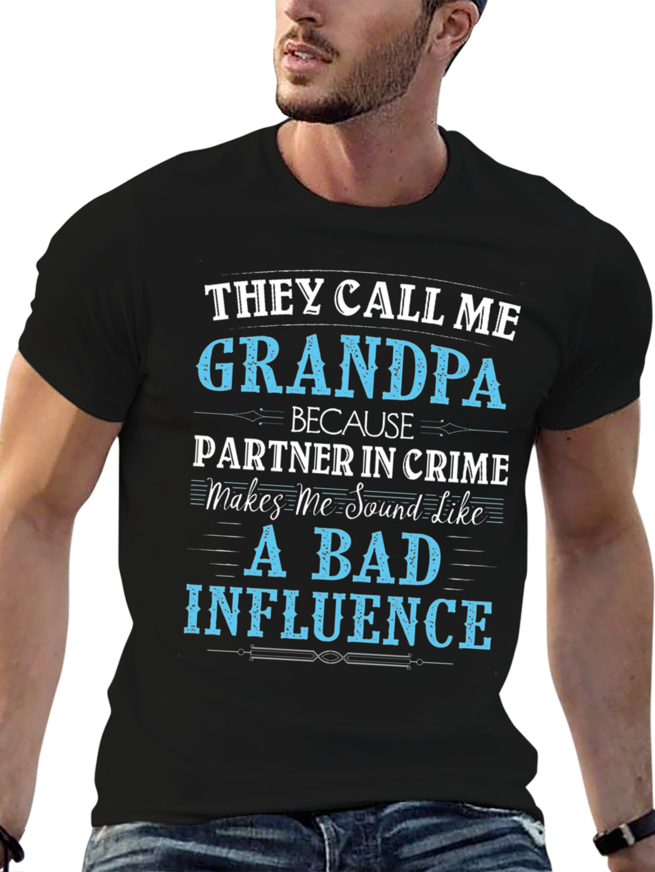 Grandpa Bad Influence Graphic Tee