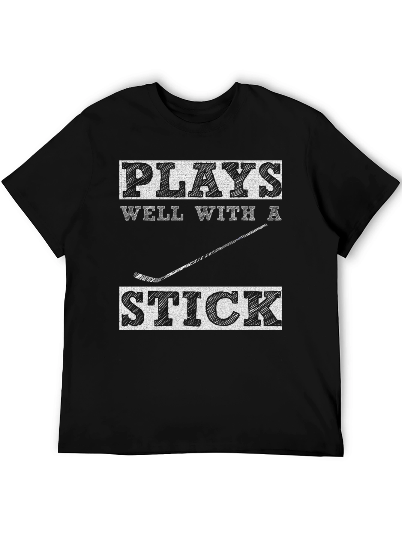 Plays Well With A Stick Hockey T-Shirt