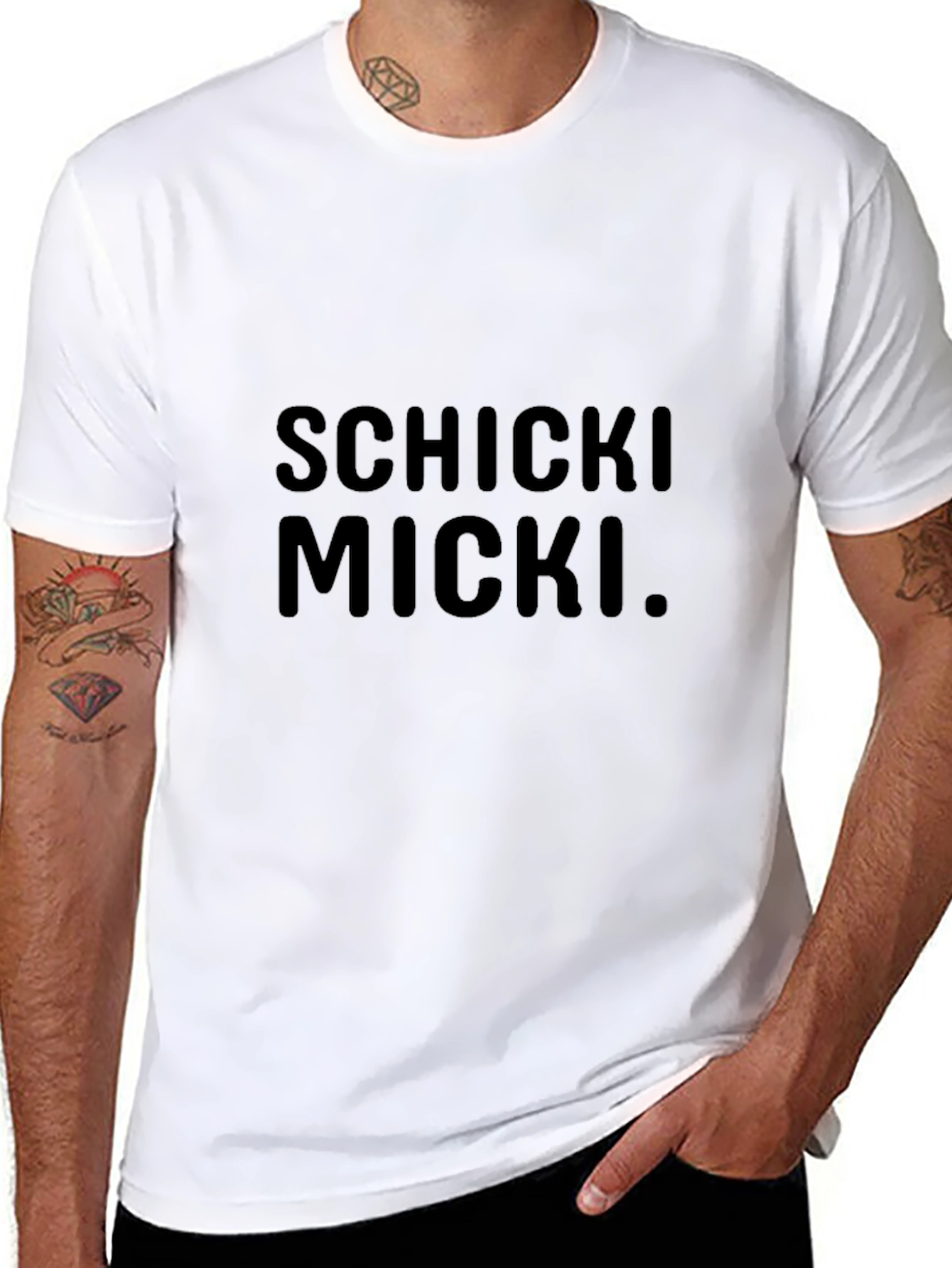 Schicki Micki Graphic Tee - Stylish Black T-Shirt