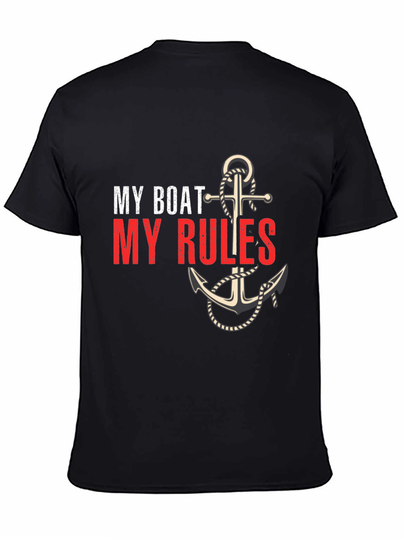 My Boat My Rules Anchor Graphic T-Shirt