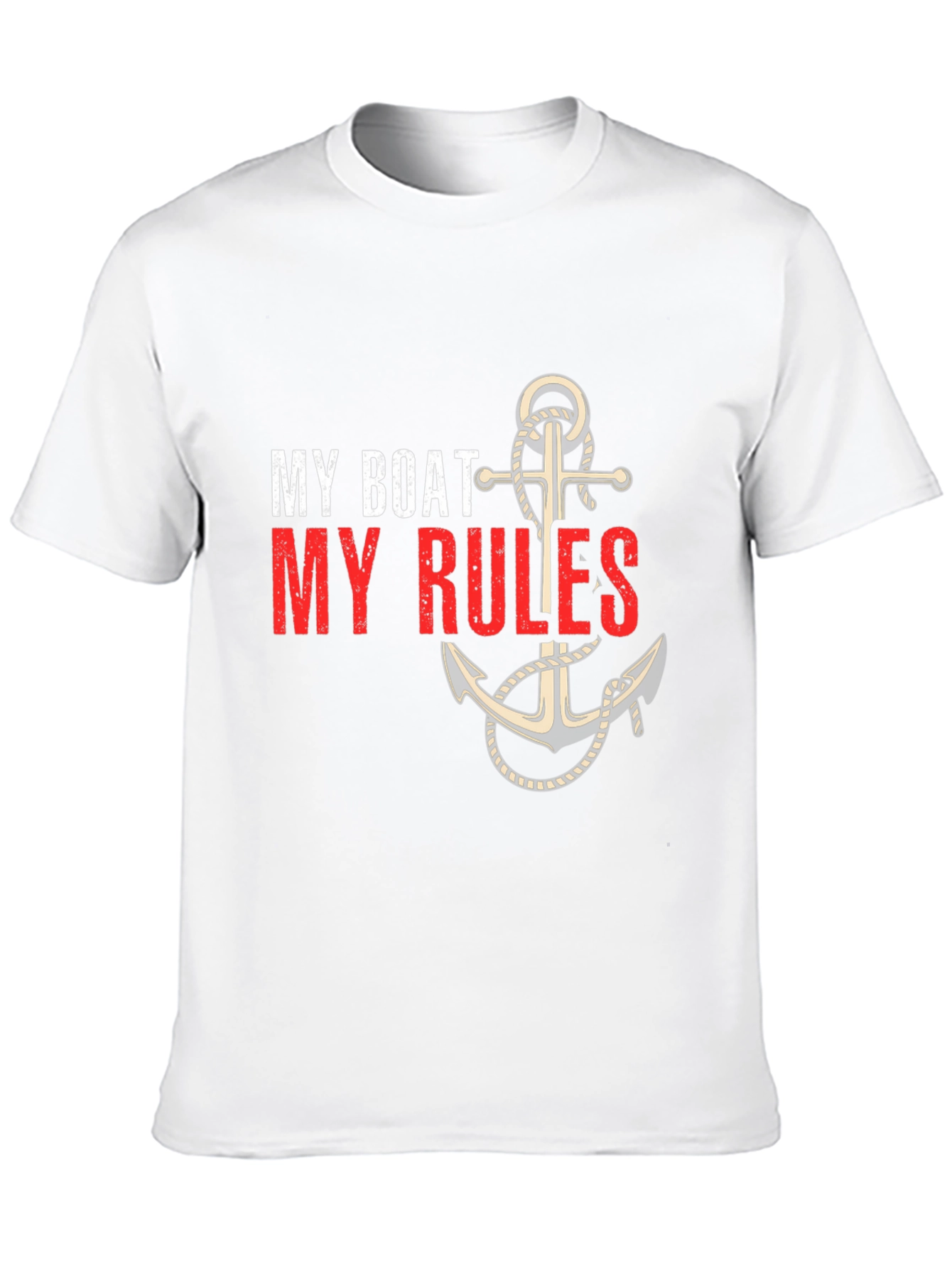 My Boat My Rules Anchor Graphic T-Shirt