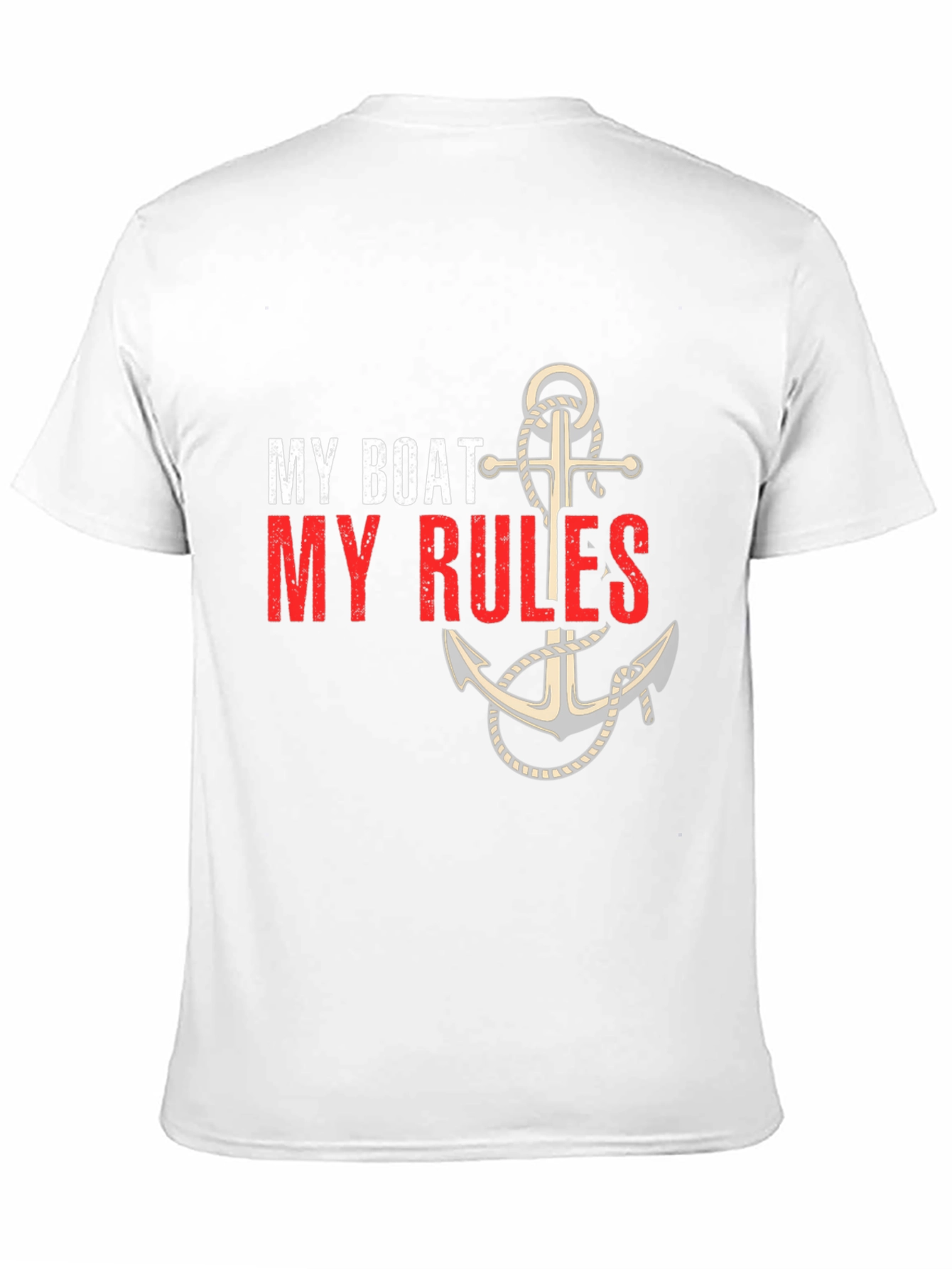 My Boat My Rules Anchor Graphic T-Shirt
