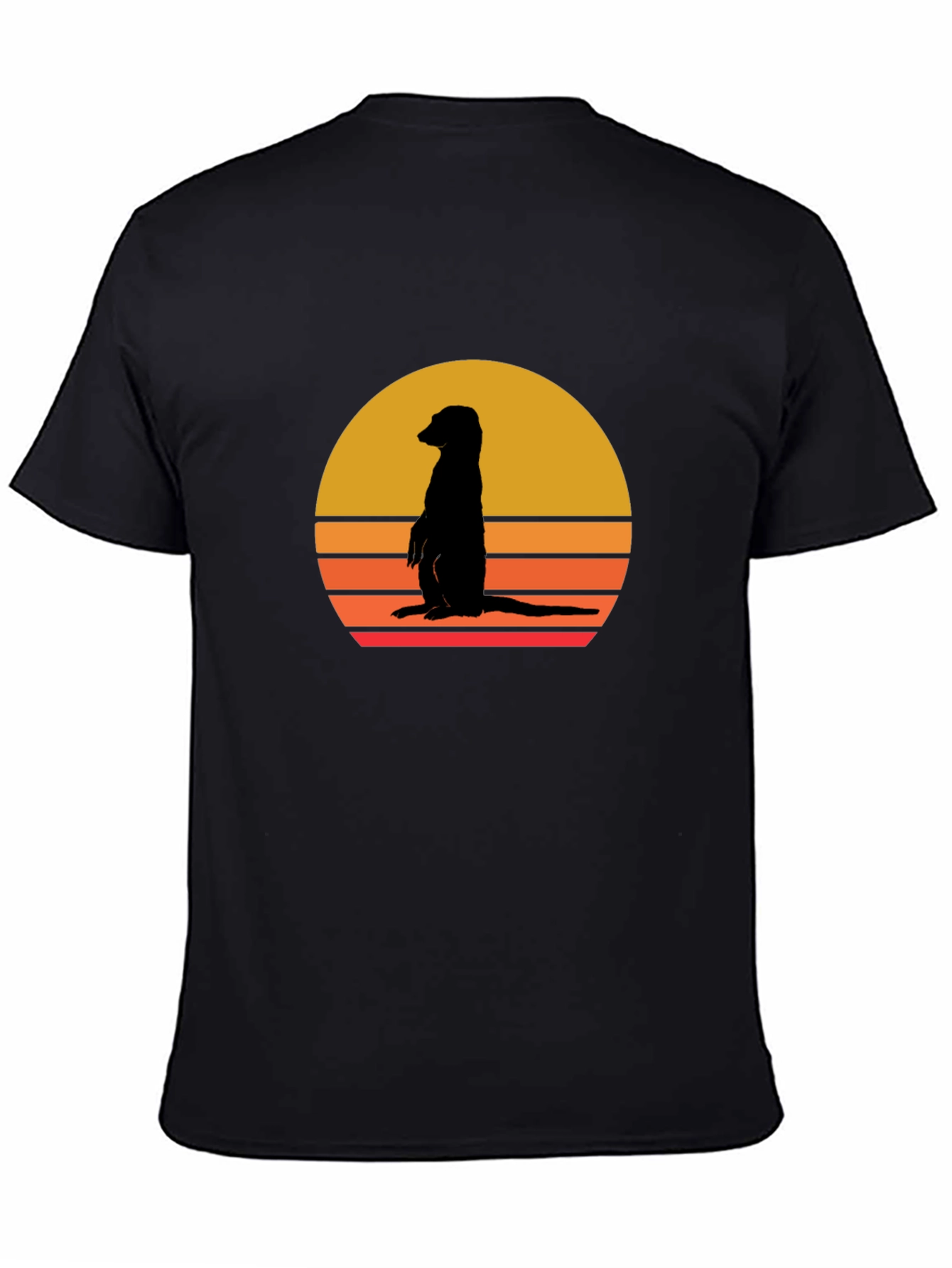 Meerkat Sunset T-Shirt - Black