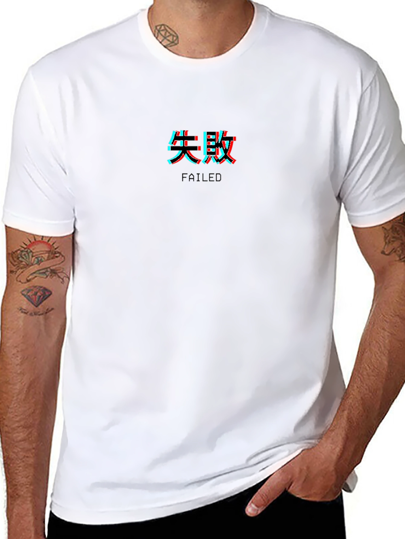 Failed Text Black Graphic Tee