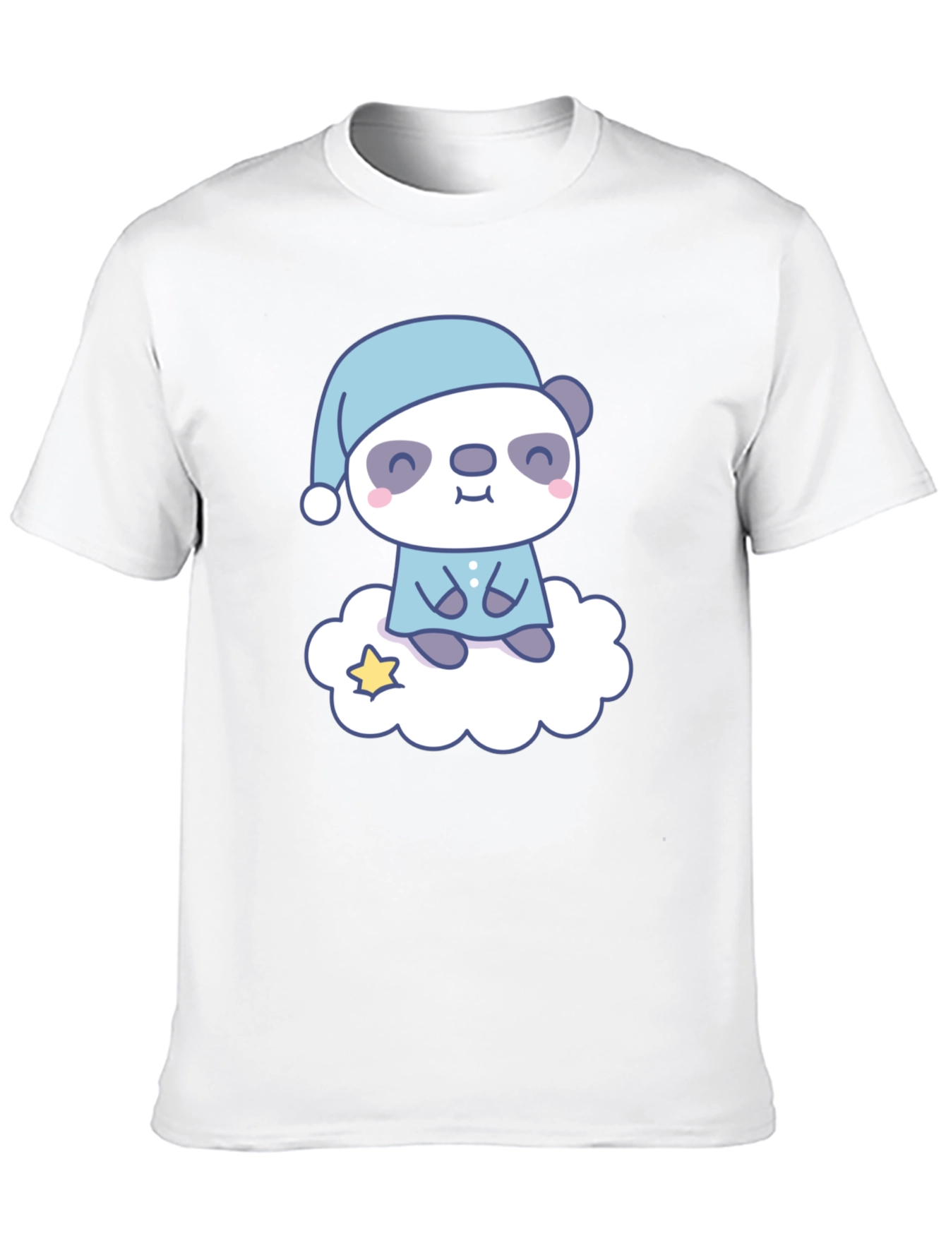 Sleepy Panda T-Shirt - Cute Cartoon Bear Tee