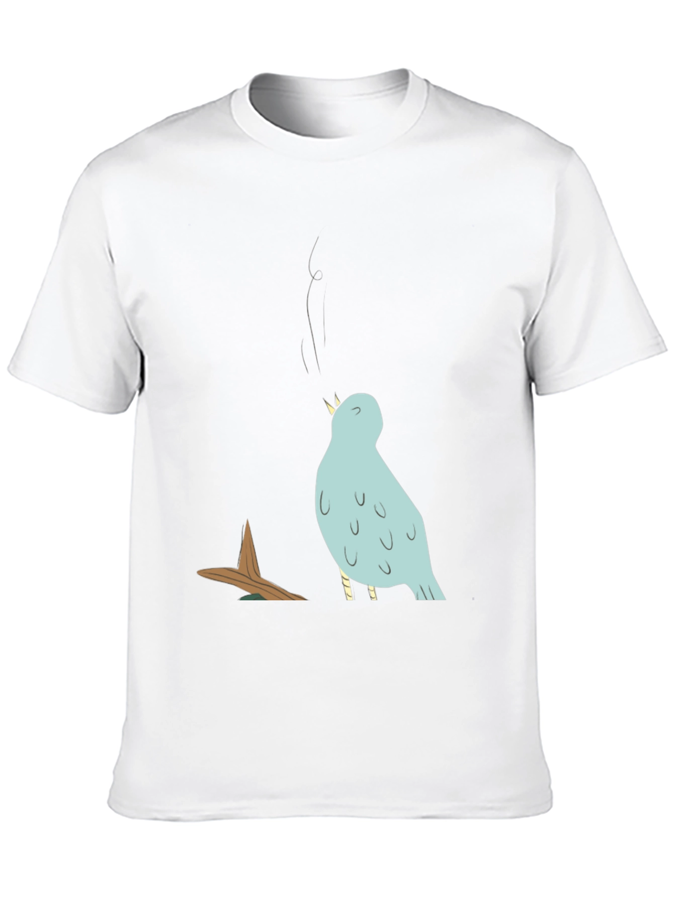 Cartoon Bird T-Shirt - Black Graphic Tee