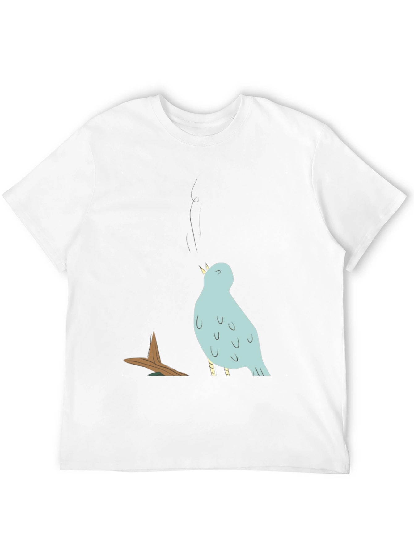 Cartoon Bird T-Shirt - Black Graphic Tee
